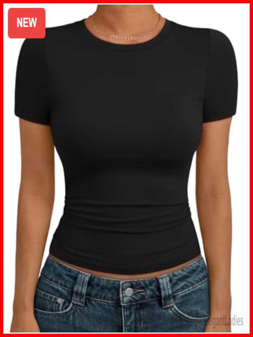 Buttery Soft Slim Fit Crewneck Short Sleeve Tee